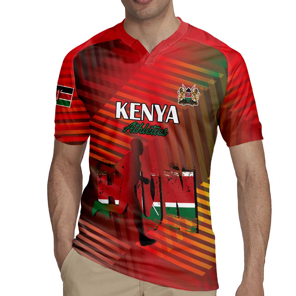 Kenya Athletics Rugby Jersey Run Faster - Wonder Print Shop