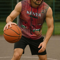Kenya Athletics Sleeveless Hoodie Run Faster - Wonder Print Shop