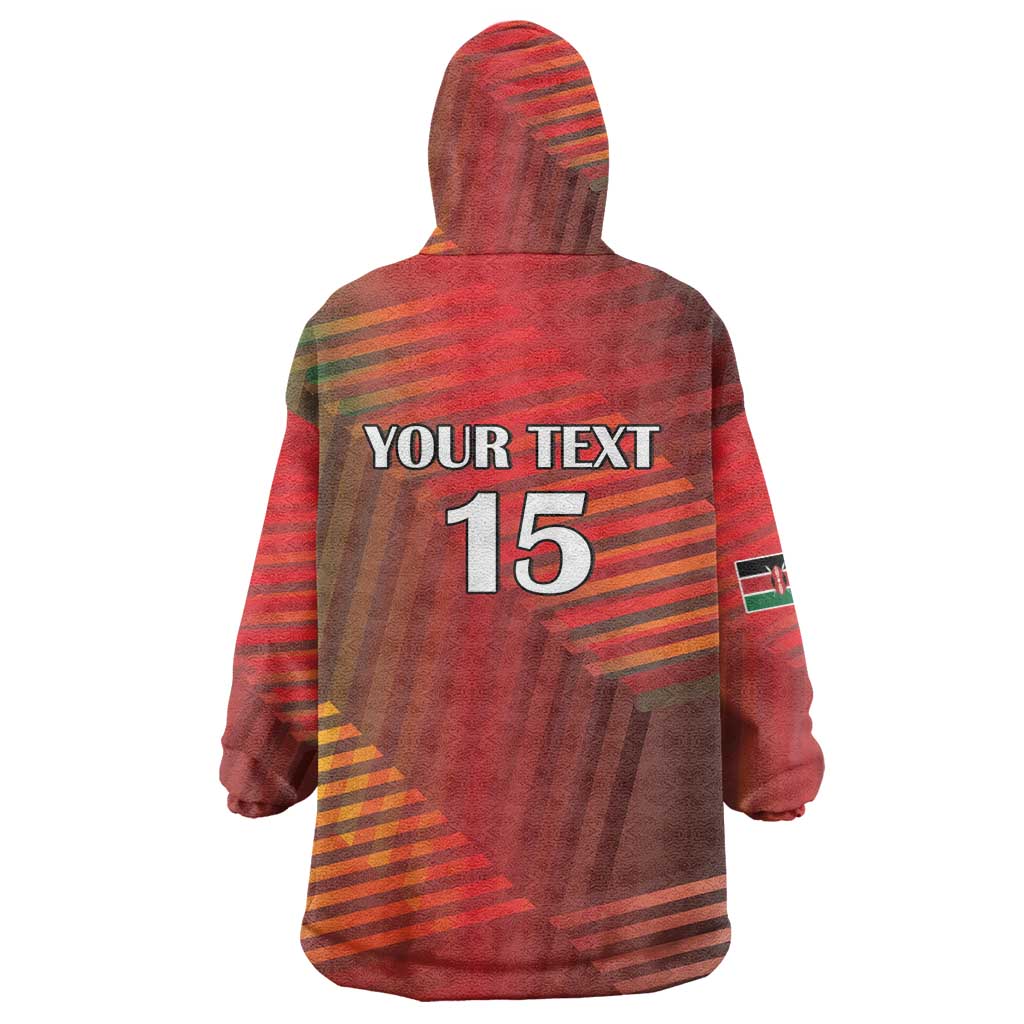 Kenya Athletics Wearable Blanket Hoodie Run Faster - Wonder Print Shop