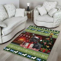 Scotland Christmas Area Rug Scottish Terrier - Nollaig Chridheil - Wonder Print Shop