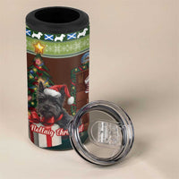 Scotland Christmas 4 in 1 Can Cooler Tumbler Scottish Terrier - Nollaig Chridheil - Wonder Print Shop