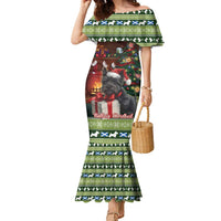 Scotland Christmas Family Matching Mermaid Dress and Hawaiian Shirt Scottish Terrier - Nollaig Chridheil - Wonder Print Shop