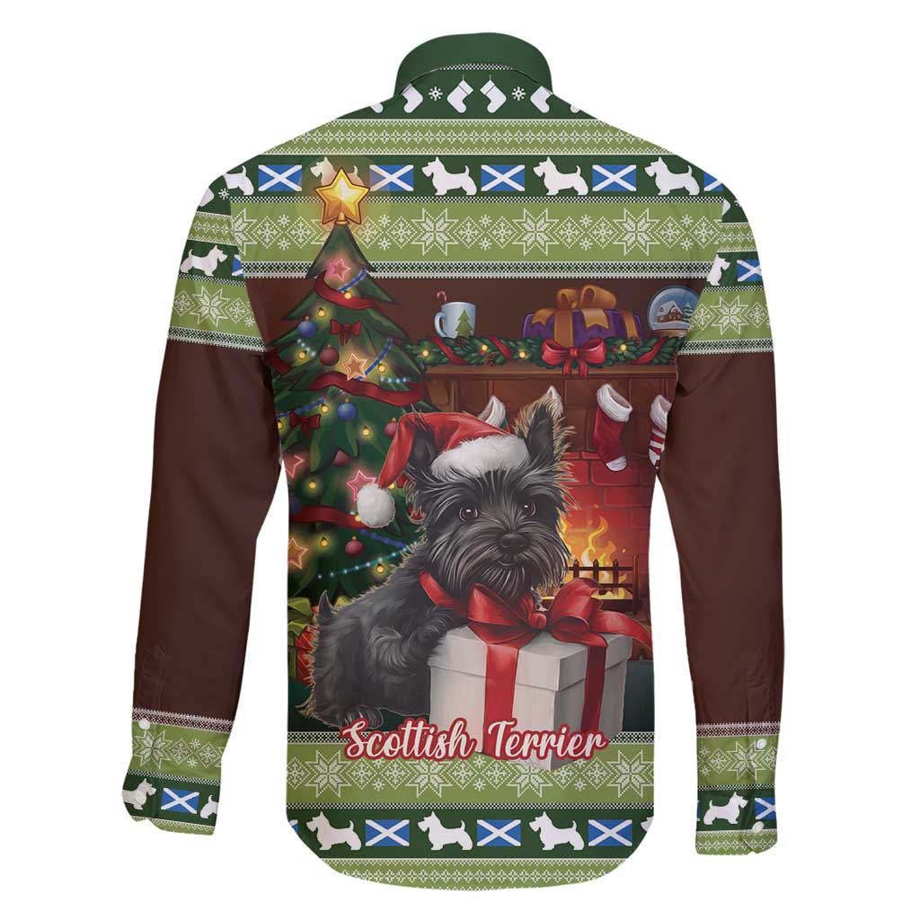 Scotland Christmas Family Matching Tank Maxi Dress and Hawaiian Shirt Scottish Terrier - Nollaig Chridheil - Wonder Print Shop