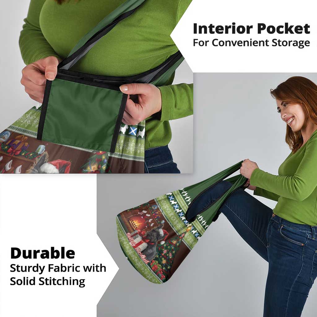 Scotland Christmas Grocery Bag Scottish Terrier - Nollaig Chridheil