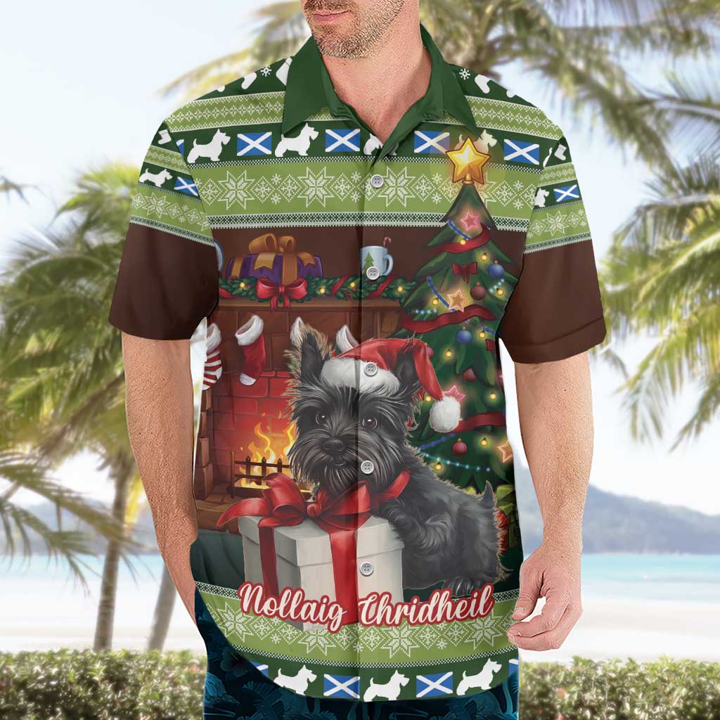 Scotland Christmas Hawaiian Shirt Scottish Terrier - Nollaig Chridheil - Wonder Print Shop