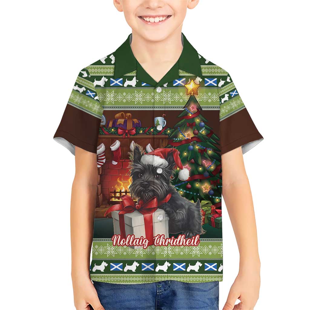 Scotland Christmas Hawaiian Shirt Scottish Terrier - Nollaig Chridheil - Wonder Print Shop