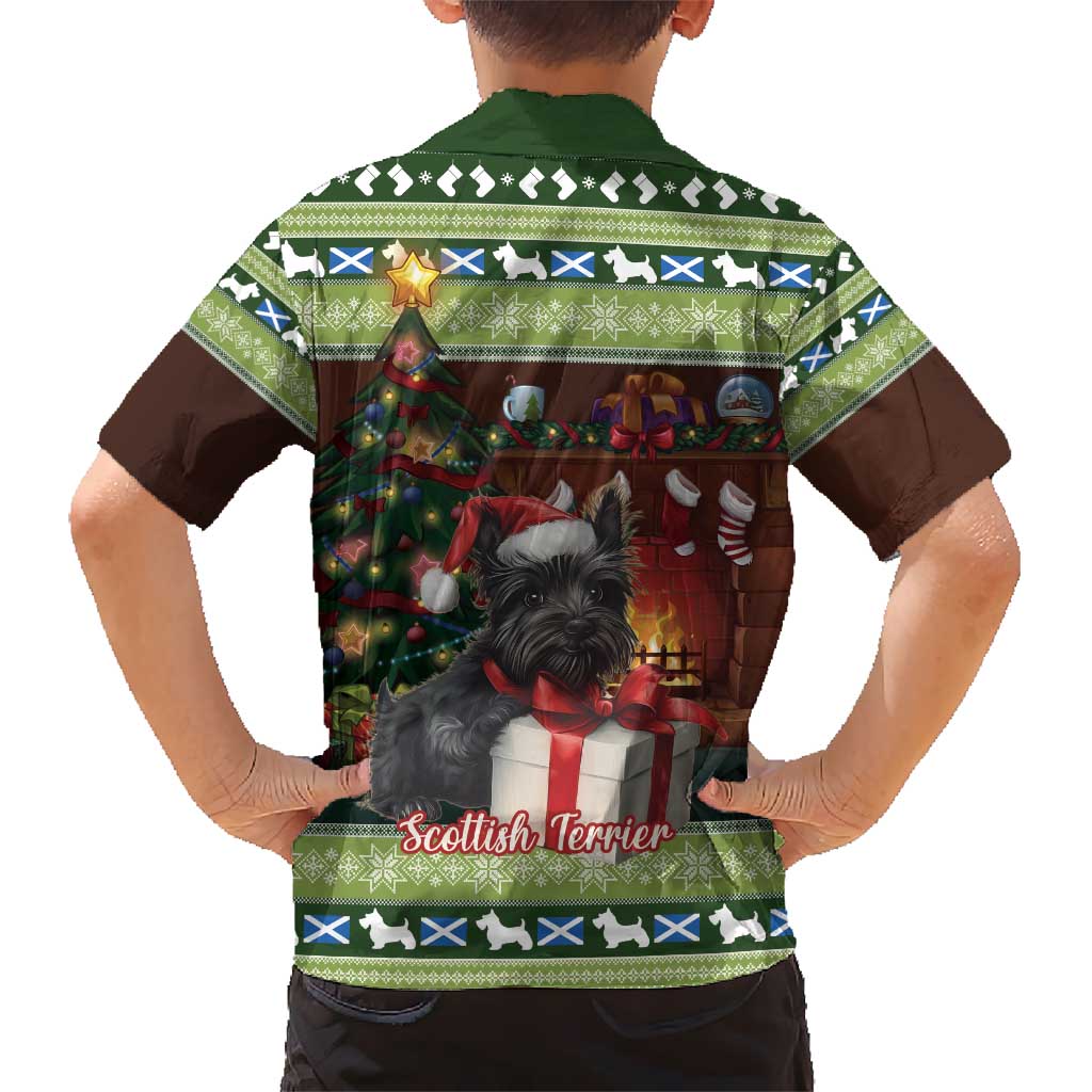Scotland Christmas Hawaiian Shirt Scottish Terrier - Nollaig Chridheil - Wonder Print Shop
