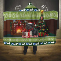 Scotland Christmas Hooded Blanket Scottish Terrier - Nollaig Chridheil