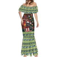 Scotland Christmas Mermaid Dress Scottish Terrier - Nollaig Chridheil - Wonder Print Shop