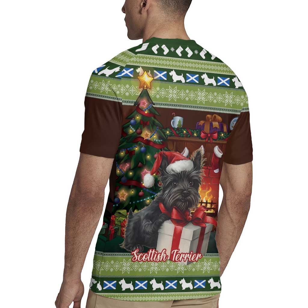 Scotland Christmas Rugby Jersey Scottish Terrier - Nollaig Chridheil - Wonder Print Shop