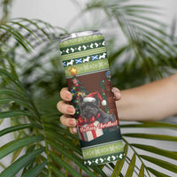 Scotland Christmas Skinny Tumbler Scottish Terrier - Nollaig Chridheil - Wonder Print Shop