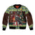 Scotland Christmas Sleeve Zip Bomber Jacket Scottish Terrier - Nollaig Chridheil - Wonder Print Shop