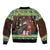 Scotland Christmas Sleeve Zip Bomber Jacket Scottish Terrier - Nollaig Chridheil - Wonder Print Shop