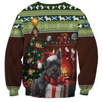 Scotland Christmas Sweatshirt Scottish Terrier - Nollaig Chridheil - Wonder Print Shop