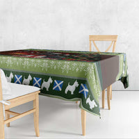 Scotland Christmas Tablecloth Scottish Terrier - Nollaig Chridheil - Wonder Print Shop
