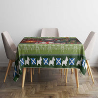 Scotland Christmas Tablecloth Scottish Terrier - Nollaig Chridheil - Wonder Print Shop