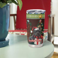 Scotland Christmas Tumbler Cup Scottish Terrier - Nollaig Chridheil - Wonder Print Shop