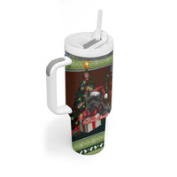 Scotland Christmas Tumbler With Handle Scottish Terrier - Nollaig Chridheil - Wonder Print Shop