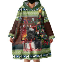 Scotland Christmas Wearable Blanket Hoodie Scottish Terrier - Nollaig Chridheil - Wonder Print Shop