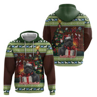 Scotland Christmas Zip Hoodie Scottish Terrier - Nollaig Chridheil - Wonder Print Shop