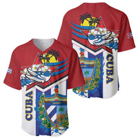 Cuba Independence Day Baseball Jersey Cuban Trogon Mix Hedychium Coronarium - Wonder Print Shop