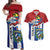Cuba Independence Day Couples Matching Off Shoulder Maxi Dress and Hawaiian Shirt Cuban Trogon Mix Hedychium Coronarium - Wonder Print Shop