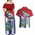 Cuba Independence Day Couples Matching Off Shoulder Maxi Dress and Hawaiian Shirt Cuban Trogon Mix Hedychium Coronarium - Wonder Print Shop