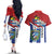 Cuba Independence Day Couples Matching Off The Shoulder Long Sleeve Dress and Hawaiian Shirt Cuban Trogon Mix Hedychium Coronarium - Wonder Print Shop