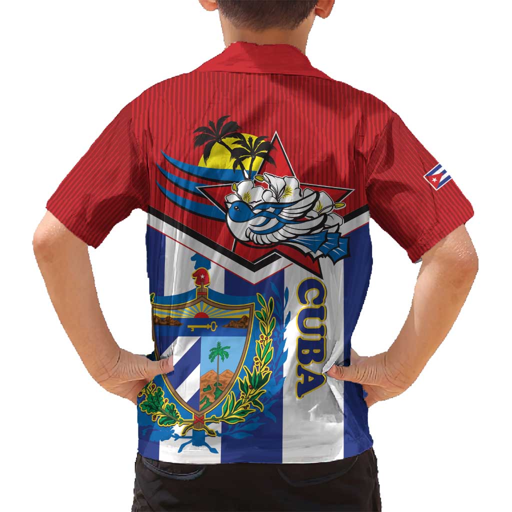 Cuba Independence Day Family Matching Puletasi and Hawaiian Shirt Cuban Trogon Mix Hedychium Coronarium - Wonder Print Shop
