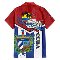 Cuba Independence Day Family Matching Short Sleeve Bodycon Dress and Hawaiian Shirt Cuban Trogon Mix Hedychium Coronarium - Wonder Print Shop