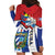 Cuba Independence Day Hoodie Dress Cuban Trogon Mix Hedychium Coronarium - Wonder Print Shop