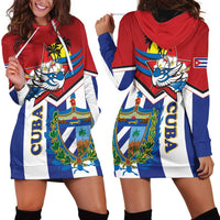 Cuba Independence Day Hoodie Dress Cuban Trogon Mix Hedychium Coronarium - Wonder Print Shop