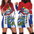 Cuba Independence Day Hoodie Dress Cuban Trogon Mix Hedychium Coronarium - Wonder Print Shop