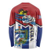 Cuba Independence Day Long Sleeve Shirt Cuban Trogon Mix Hedychium Coronarium - Wonder Print Shop