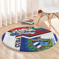 Cuba Independence Day Round Carpet Cuban Trogon Mix Hedychium Coronarium