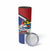 Cuba Independence Day Skinny Tumbler Cuban Trogon Mix Hedychium Coronarium - Coat Of Arms Style - Wonder Print Shop