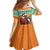 Ivory Coast Christmas Kid Short Sleeve Dress Black Santa With Forest Elephant - Wonder Print Shop