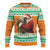 Ivory Coast Christmas Ugly Christmas Sweater Black Santa With Forest Elephant - Wonder Print Shop