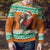 Ivory Coast Christmas Ugly Christmas Sweater Black Santa With Forest Elephant - Wonder Print Shop