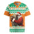 Ivory Coast Christmas Rugby Jersey Black Santa With Forest Elephant - Wonder Print Shop
