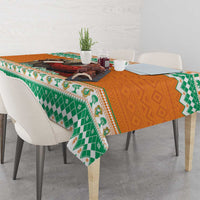 Ivory Coast Christmas Tablecloth Black Santa With Forest Elephant - Wonder Print Shop