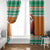 Ivory Coast Christmas Window Curtain Black Santa With Forest Elephant - Wonder Print Shop