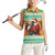 Ivory Coast Christmas Women Sleeveless Polo Shirt Black Santa With Forest Elephant - Wonder Print Shop