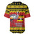 Uganda Christmas Baseball Jersey Grey Crowned Crane With Flag Map - Wonder Print Shop