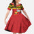 Uganda Christmas Family Matching Summer Maxi Dress and Hawaiian Shirt Grey Crowned Crane With Flag Map - Wonder Print Shop