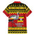 Uganda Christmas Family Matching Summer Maxi Dress and Hawaiian Shirt Grey Crowned Crane With Flag Map - Wonder Print Shop