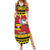 Uganda Christmas Family Matching Summer Maxi Dress and Hawaiian Shirt Grey Crowned Crane With Flag Map - Wonder Print Shop