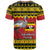 Uganda Christmas T Shirt Grey Crowned Crane With Flag Map - Wonder Print Shop