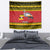 Uganda Christmas Tapestry Grey Crowned Crane With Flag Map - Wonder Print Shop