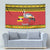 Uganda Christmas Tapestry Grey Crowned Crane With Flag Map - Wonder Print Shop
